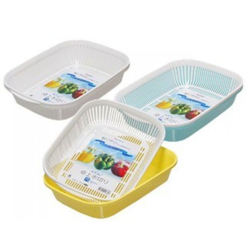 Rổ đựng hoa quả 2 lớp hình chữ nhật - Set 3