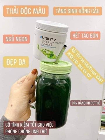 DIỆP LỤC UNICITY MẪU MỚI DÒNG SUPER CHLOROPHYLL POWDER