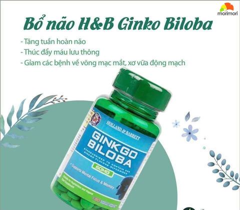 Thuốc bổ não Ginkgo Biloba của Holland & Barrett Anh Quốc