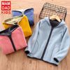 ÁO NỈ FLEECE SIÊU NHẸ CÓ MŨ MAM DAD KIDS MS1024/21