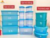 SET 15 HỘP TRỮ MÁT & ĐÔNG TUPPERWARE BLUE OCEAN _ TB2911/01  FULLBOX