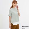 ÁO THUN COTTON 2 LỚP NỮ GU E327655