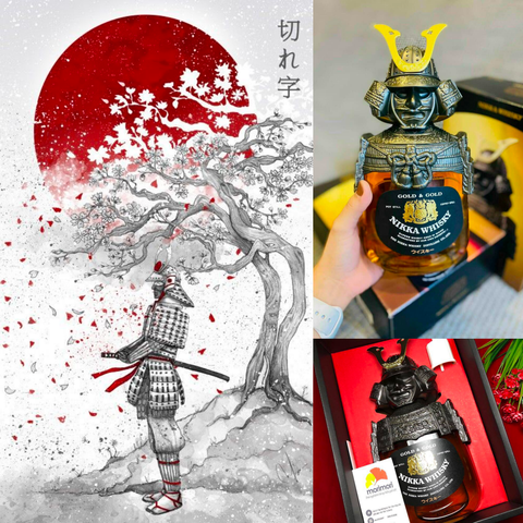 RƯỢU NIKKA SAMURAI WHISKY NHẬT BẢN - Màu Theo Phiên Bản Năm