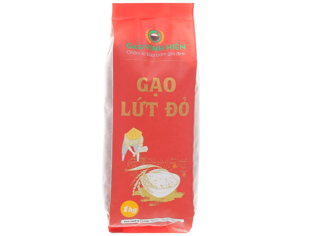  Gạo Lứt Đỏ Vinh Hiển - Túi 1Kg 