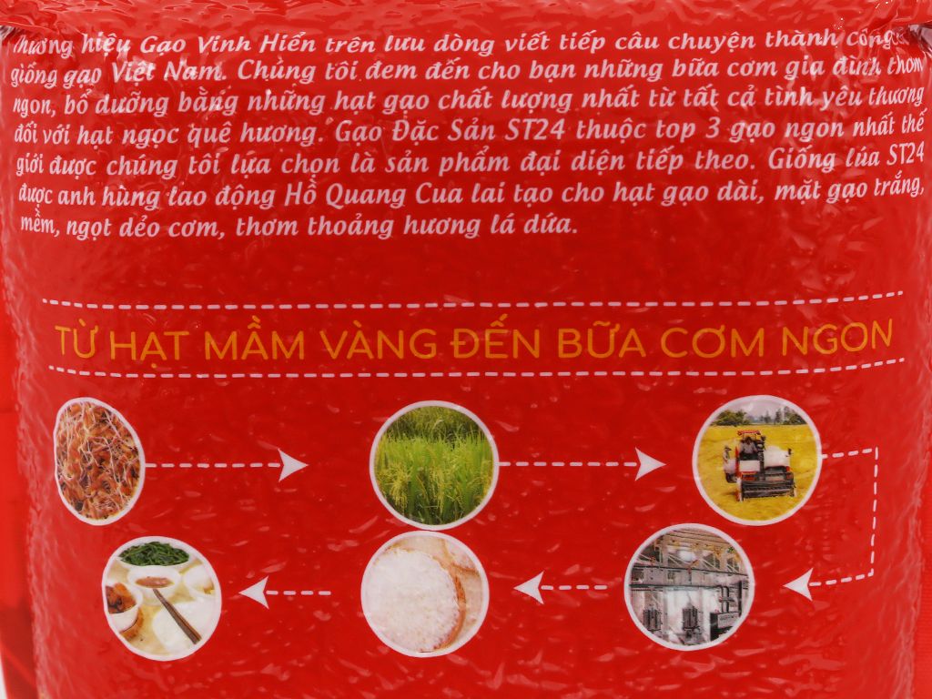  Gạo Ngon Top 3 Thế Giới ST24 Túi 2kg 