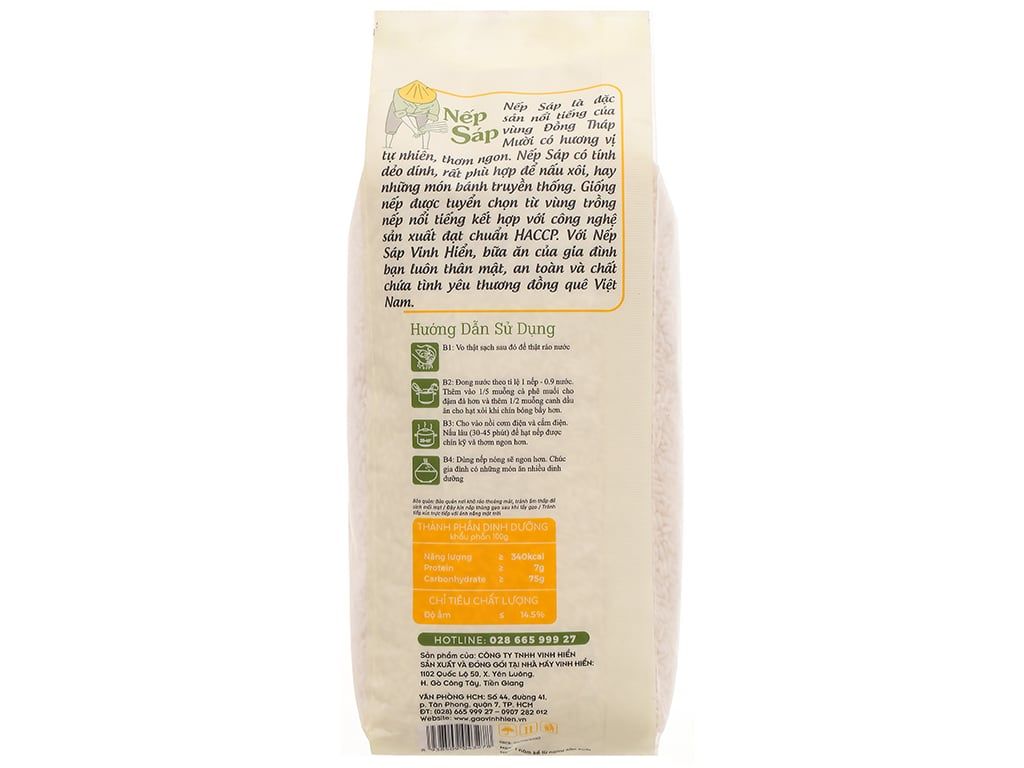 Nếp Sáp Vinh Hiển Túi 1kg