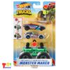 Bộ Xe Hot Wheels Monster Truck Maker Xanh Lá