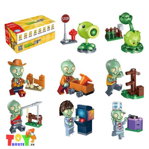  Đồ chơi mô hình minifigures PvZ 