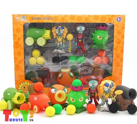 Đồ Chơi Plants VS Zombie Hộp 4 Plant 3 Zombie Lớn pvz028