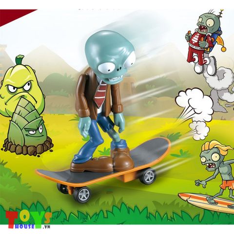 Đồ Chơi Plants VS Zombies Mô Hình Zombie Chơi Ván Trượt 