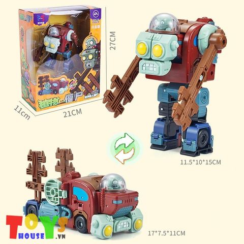 Đồ Chơi PvZ Robot Zombie Boss Biến Hình Xe Tải