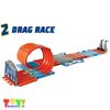 Bộ Đường Đua Xe Hot Wheels 4 Làn 3 trong 1 Race Crate