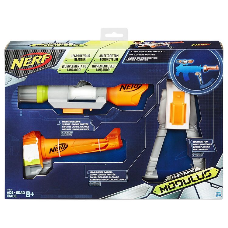 Bộ Phụ Kiện Nerf Ống Nhắm, Chân Súng, Nòng Súng Long Range