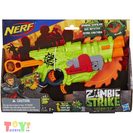  Súng Nerf Zombie Strike Crosscut Blaster Với Lưỡi Cưa 