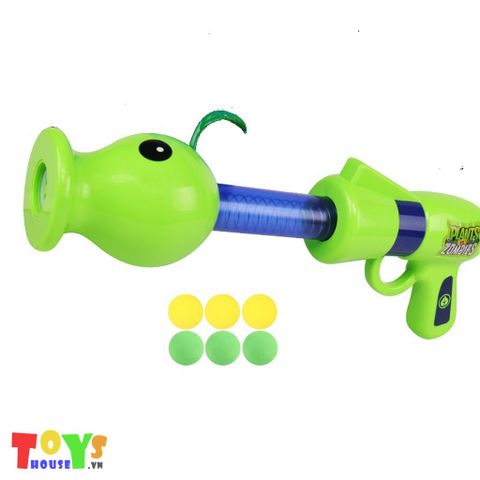 Bộ Súng Đồ Chơi Pea Shooter Dài Cùng 3 Hủ PVZ Tập Bắn 