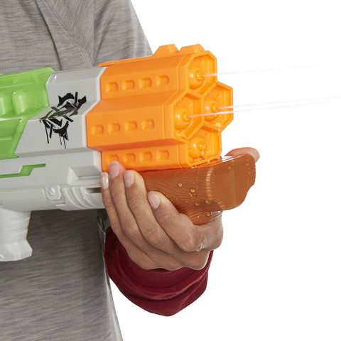 Súng Nước Nerf Zombie 4 Nòng Phát Sáng Splasterblast