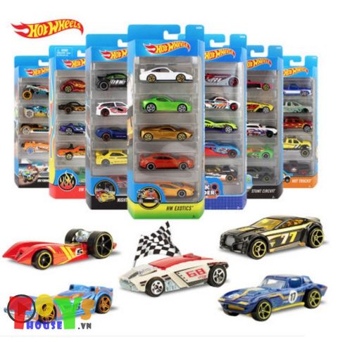 Xe Đồ Chơi Hotwheels Hộp 5 Chiếc