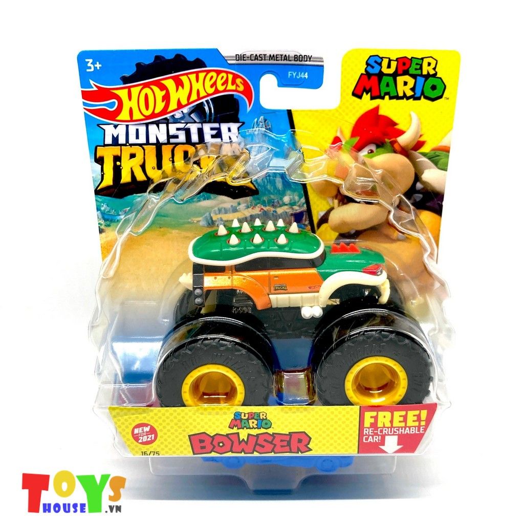 Xe Hot Wheels Monster Truck Super Mario