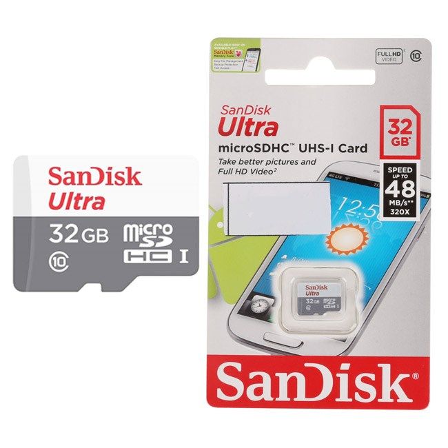 Thẻ Nhớ Micro SDHC SanDisk Ultra 32GB UHS-I - 48MB/s