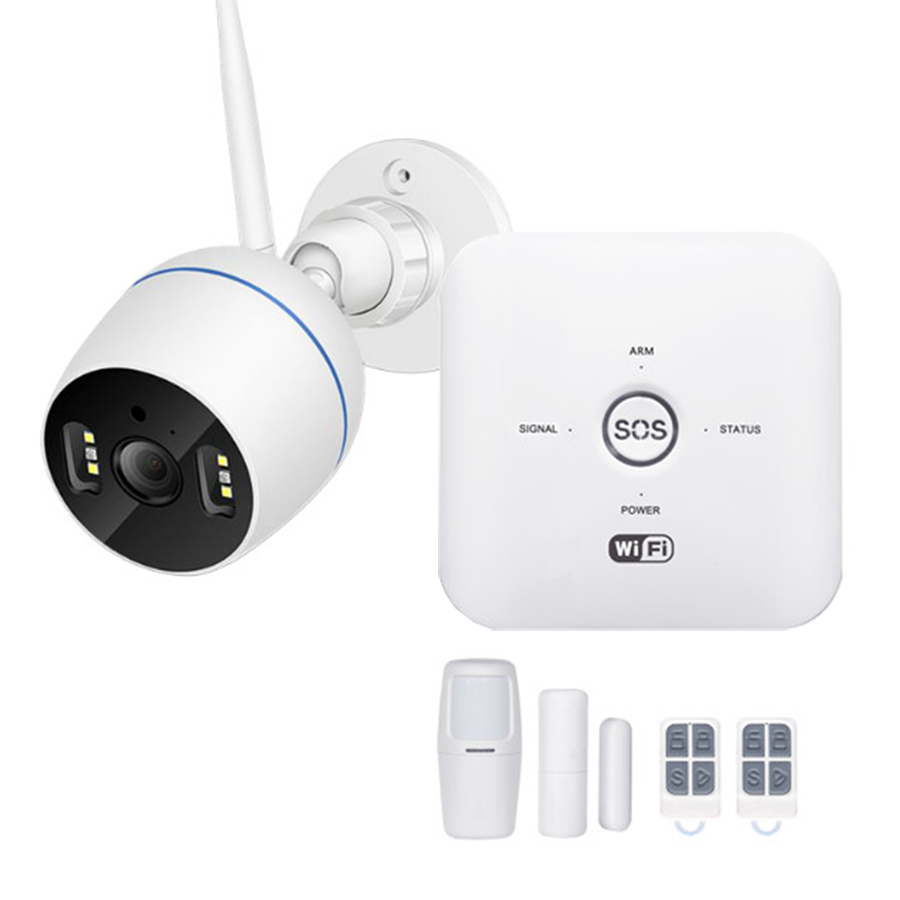 Mix 10- Bộ Camera Chống Trộm Ngoài Trời Full HD Và Báo Trộm Sim/Wifi