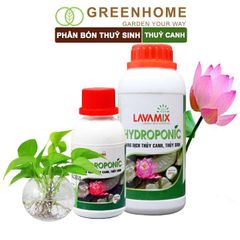 Phân bón cây thủy sinh Lavamix, dung dịch thuỷ canh, trồng hoa sen, cây trong nước |Greenhome