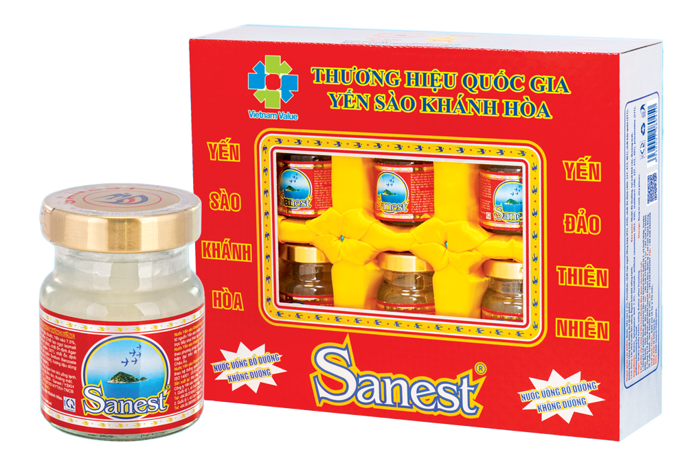  Nước Yến sào Sanest lọ kiêng 70ml, Hộp 6 lọ 