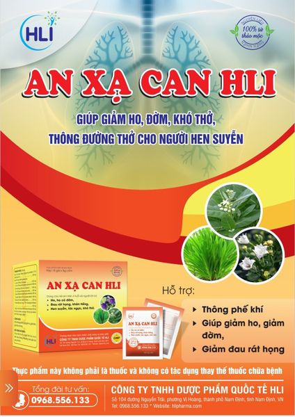 AN XẠ CAN HLI - Dùng cho người bị ho, ho có đờm, HEN SUYỄN, TỨC NGỰC, KHÓ THỞ, đau rát họng, khản tiếng.