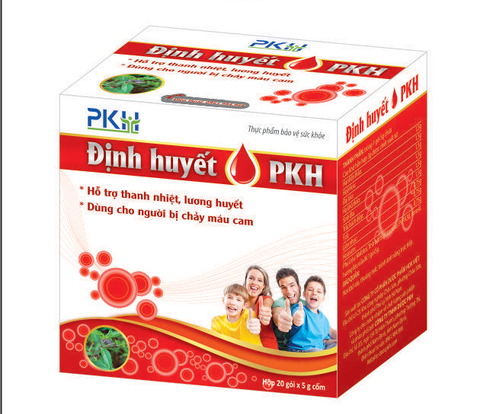 Định Huyết PKH - Sản phẩm cho người lớn, trẻ em bị chảy máu cam, giúp thanh nhiệt, lương huyết, cầm máu tự nhiên