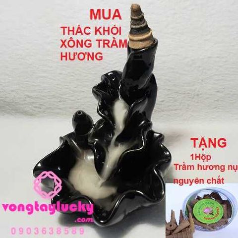 bộ thác khói xông trầm hương, đồ thờ cúng, thác trầm xông trầm