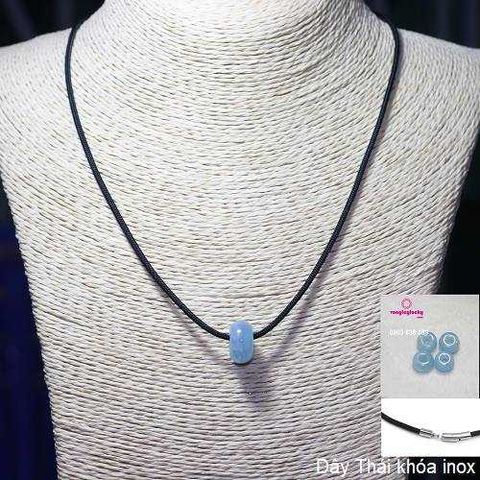 dây cổ đá aquamarine, dây cổ đá lu thống, phụ kiện, dây đeo đá phong thủy, dây cổ mệnh thủy, dây cổ ngọc