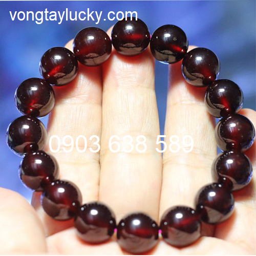 1. Vòng tay đá garnet 12 li hồng lựu 4A thiên nhiên 100% cho nam  :