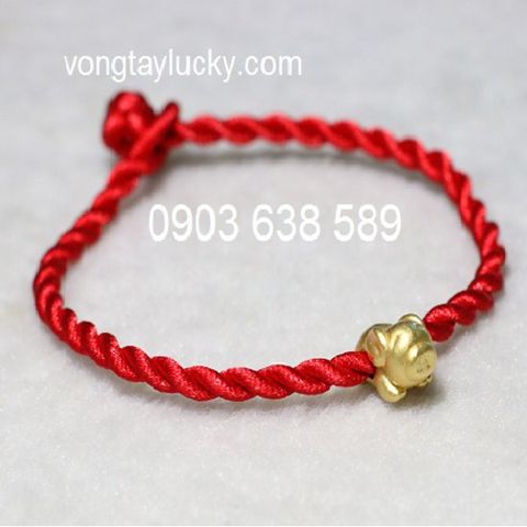  Vòng tay may mắn phong thủy 12 con giáp bạc THÁI thật xi vàng dây chỉ có đủ size: 