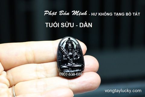  Bồ Tát Hư Không Tạng (Akasagarbha) Phật bản mệnh tuổi Sửu và Phật bản mệnh tuổi Dần 3x2cm 