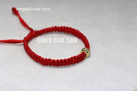  vong-tay-may-mắn mix charm bạc thật 6 li mạ vàng thắt dây may mắn 