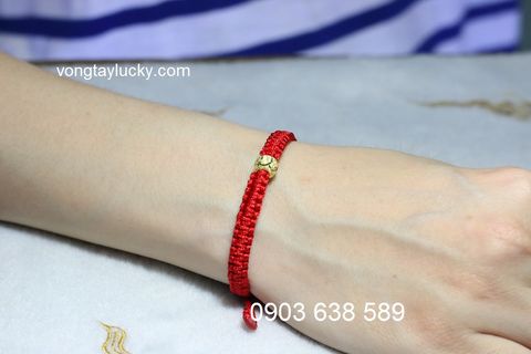  vong-tay-may-mắn mix charm bạc thật 6 li mạ vàng thắt dây may mắn 