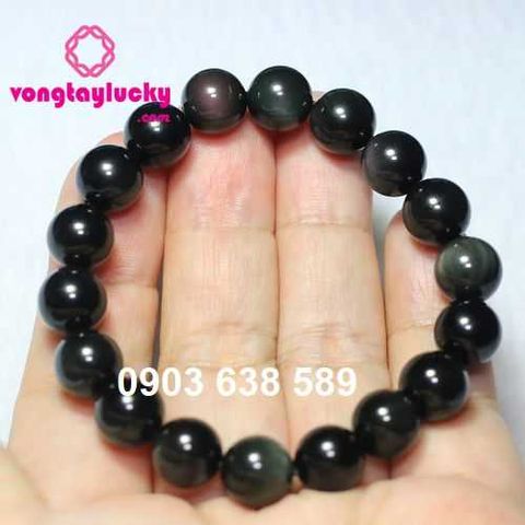 vòng tay phong thủy, vòng tay đá núi lửa obsidian, vòng tay mệnh thủy, vòng tay may mắn, đá obsidian thiên nhiên, vòng tay 18 hạt