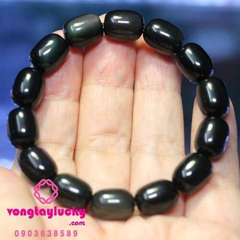 vòng tay đá núi lửa obsidian, vòng tay đá lu thống, đá núi lửa thiên nhiên, vòng tay may mắn, vòng tay đá phong thủy, vòng tay mệnh thủy