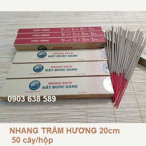 Nhang trầm hương tự nhiên nguyên chất có tăm 20cm 1 hộp 60k/ 50 cây, 3 tấc 70k/hộp