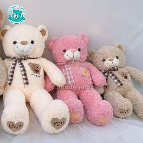 Gấu Bông Teddy Nơ Kẻ