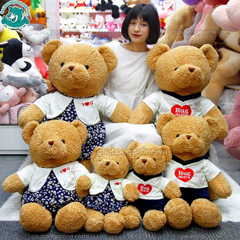 Gấu Bông Teddy Hug Đôi