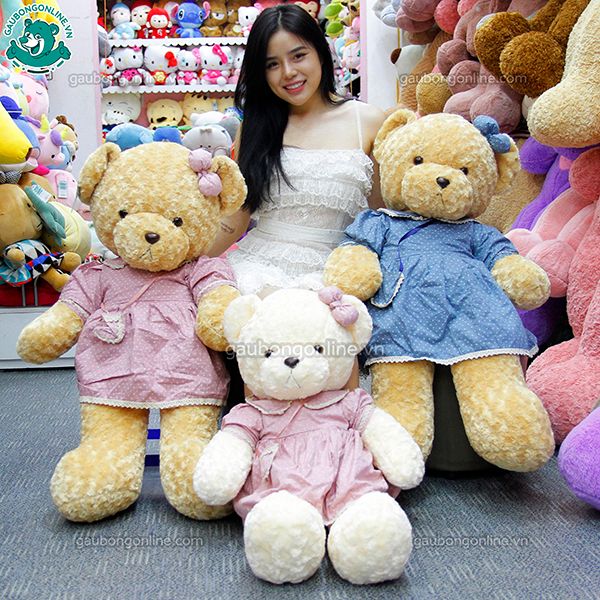 Gấu bông Teddy- Váy Hoa