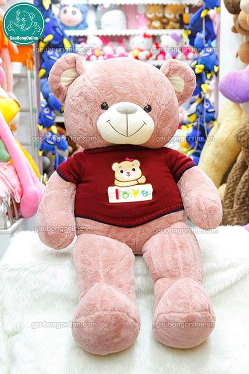 Gấu bông Teddy Áo Len Gấu Love 1m1