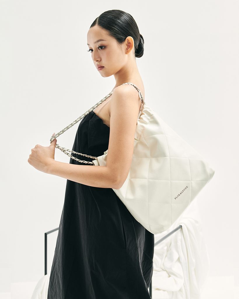 Brooklyn Shopper - Quilted - White