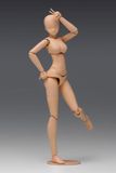  1/12 Scale Movable Body Female Type [Deluxe] Light Brown Plastic Model 