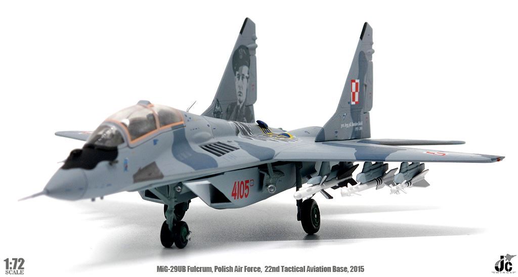 Polish Air Force MiG-29UB Fulcrum-B Red 4105 JC Wings 1:72 JCW-72-MG29-007