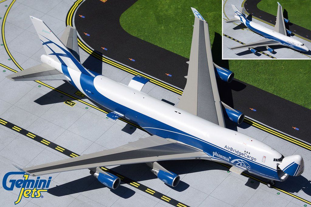 Air Bridge Cargo Boeing 747-400ERF Interactive VP-BIM GeminiJets 1:200 G2ABW934