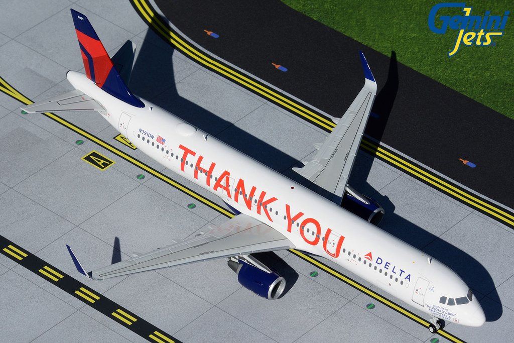 Delta Airbus A321 N391DN Thank You GeminiJets 1:200 G2DAL925