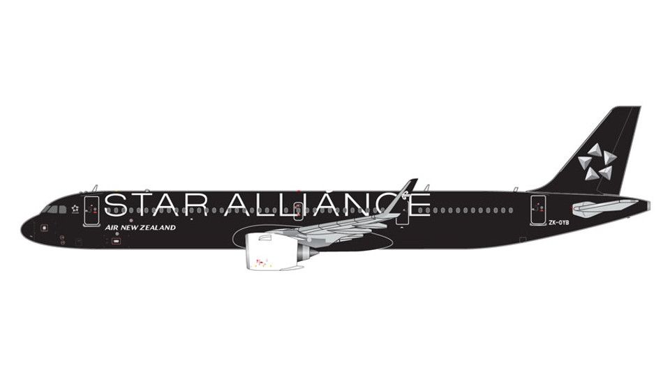 Air New Zealand Airbus A321neo ZK-OYB Star Alliance GeminiJets 1:400 GJANZ2178