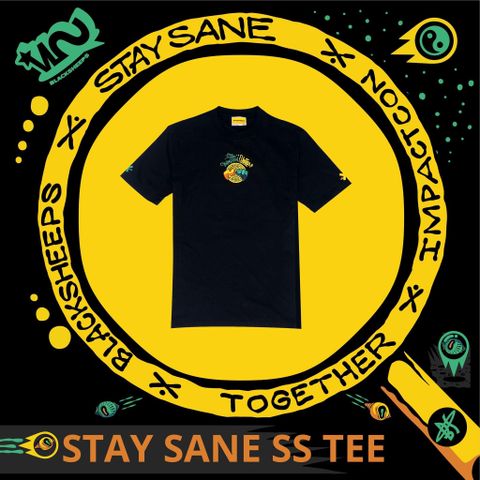  BLACKSHEEPS STAY SANE SS TEE 