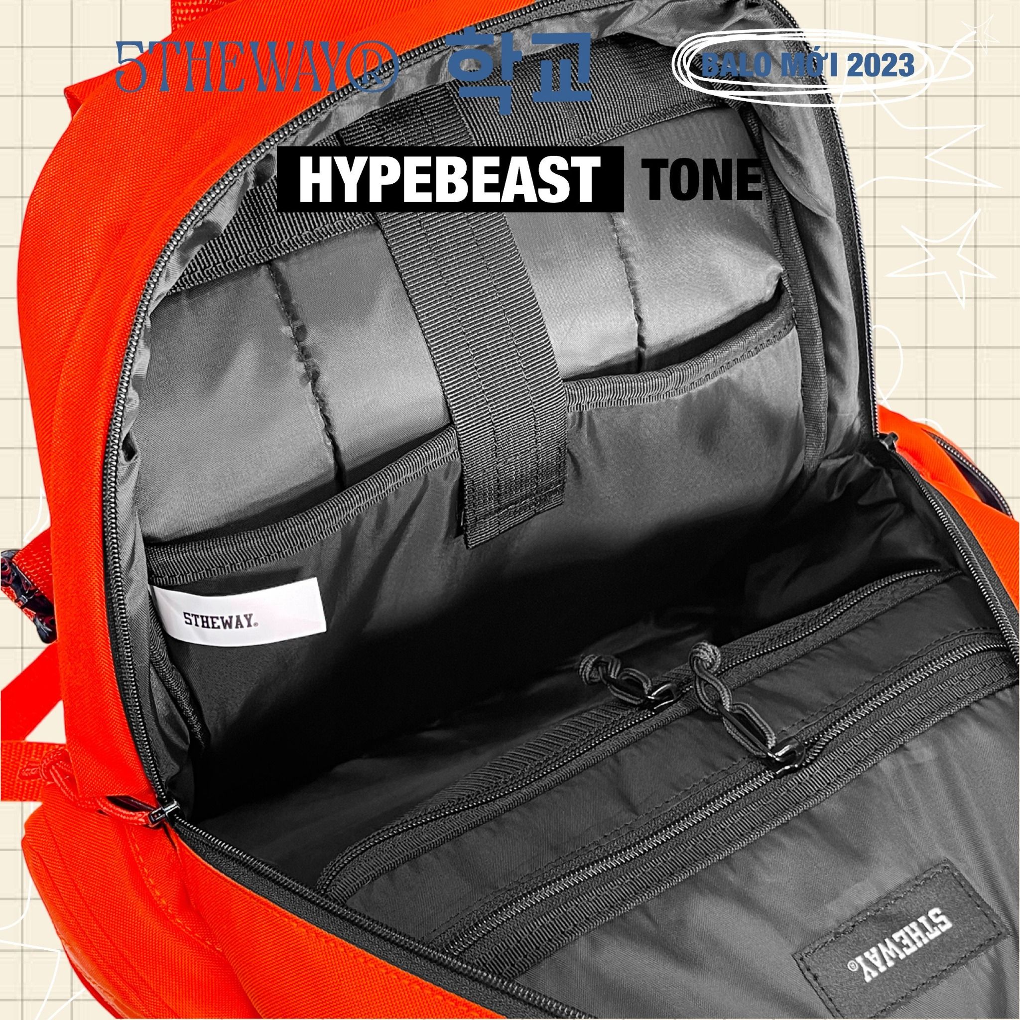 5THEWAY® 학교 HYPEBEAST TONE ROCKET BACKPACK™